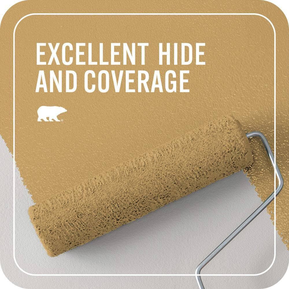BEHR PREMIUM PLUS #PPU6-17 Classic Gold Enamel Interior/Exterior Paint & Primer Color Sample (4)