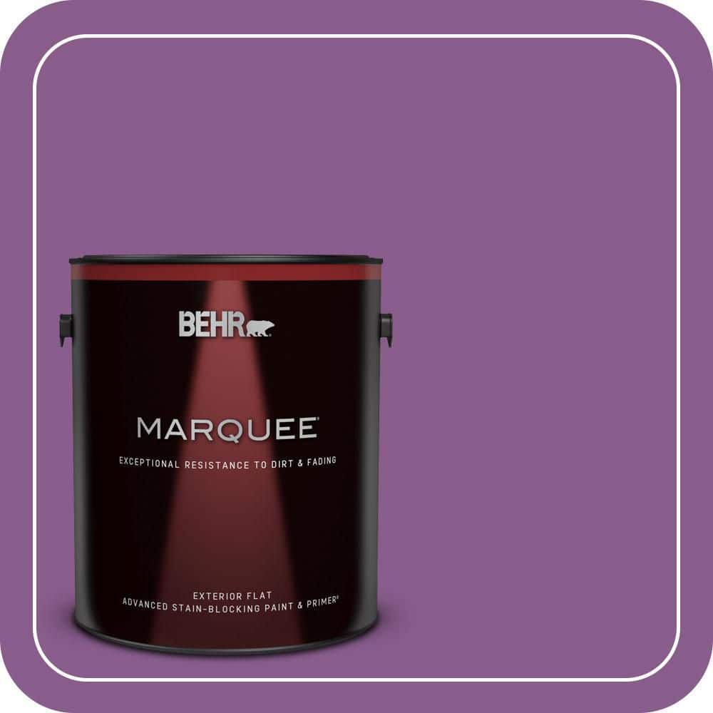 BEHR MARQUEE 1 gal. #670B-7 Candy Violet Flat Exterior Paint & Primer (1)