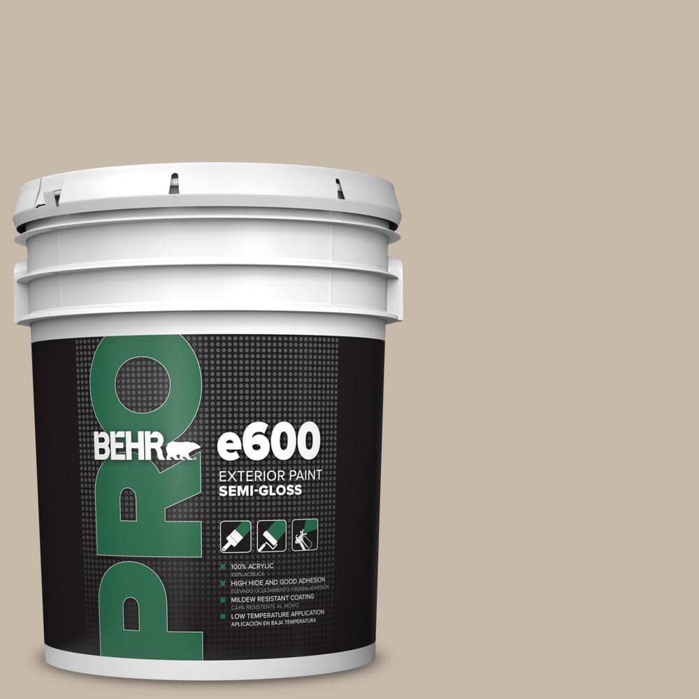 BEHR PRO 5 gal. #730C-3 Castle Path Semi-Gloss Exterior Paint