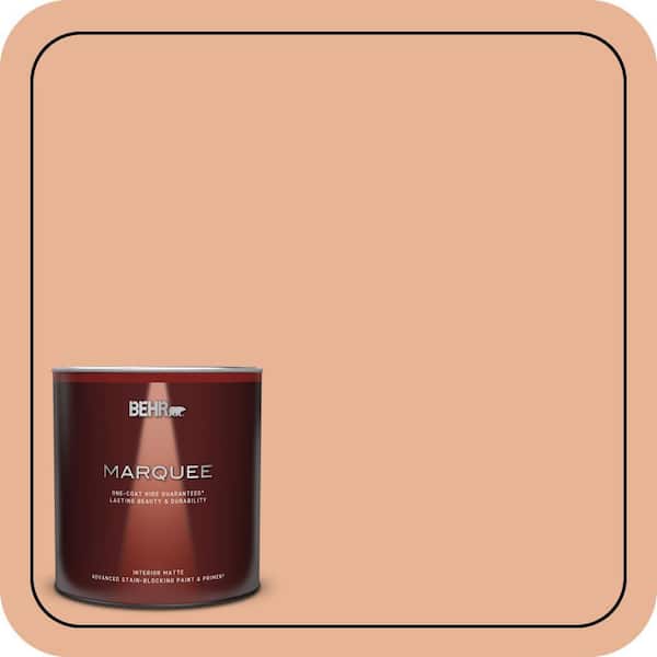 BEHR PREMIUM PLUS #M210-4 Peach Shortcake Enamel Low Odor & Primer (2)