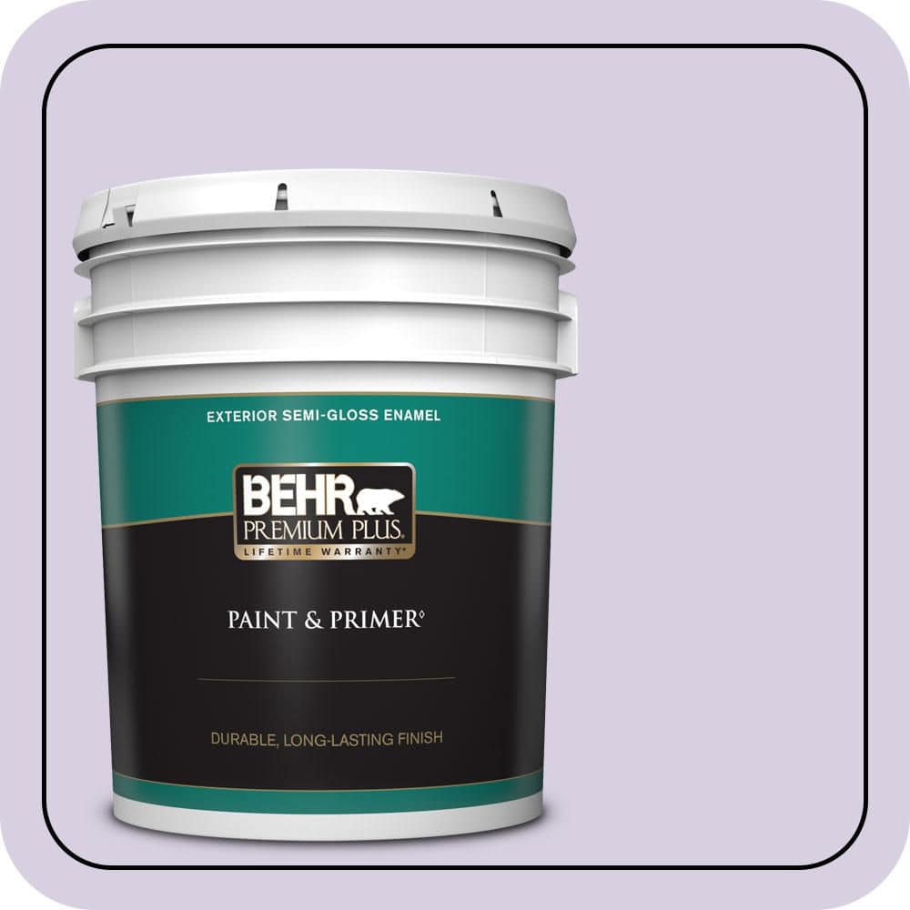 BEHR PREMIUM PLUS 5 gal. #M560-2 Fanciful Semi-Gloss Enamel Exterior Paint & Primer