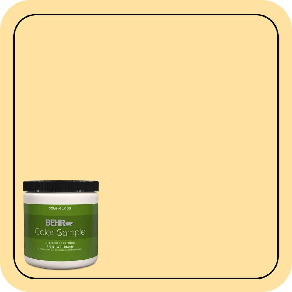 BEHR PREMIUM PLUS 8 oz. #P280-3 Polka Dot Skirt Semi-Gloss Interior/Exterior Paint & Primer Color Sample