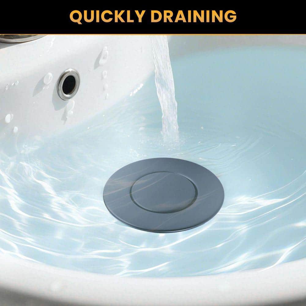 VEVETTA Drain Assembly Stopper with Lift Rod in Polished Chrome (3)