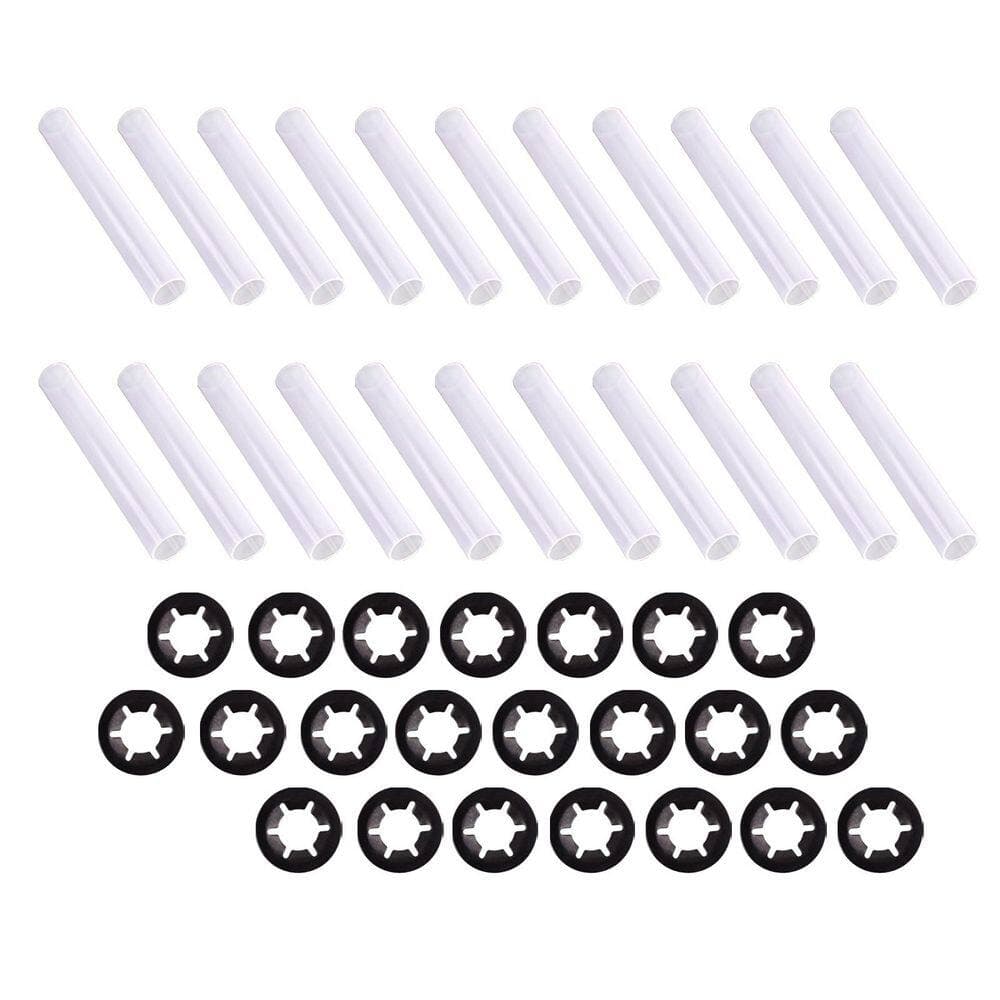 Unbranded 11mm in. Flat Garage Door Quiet Hinge Roller Sleeves Reduce Noise Assembly Compatible With Clean Stems 22-Pack (3)