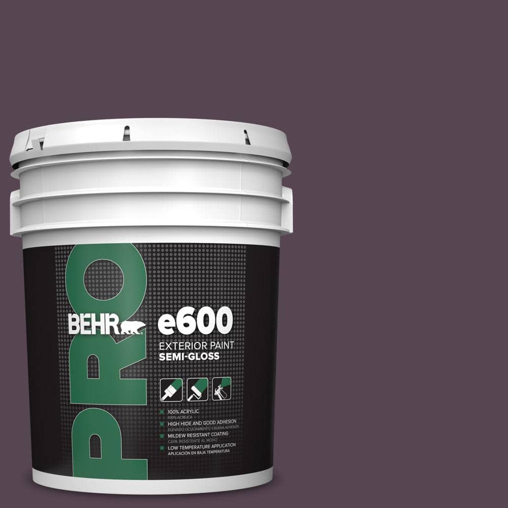 BEHR PRO 5 gal. #680F-7 Baritone Semi-Gloss Exterior Paint