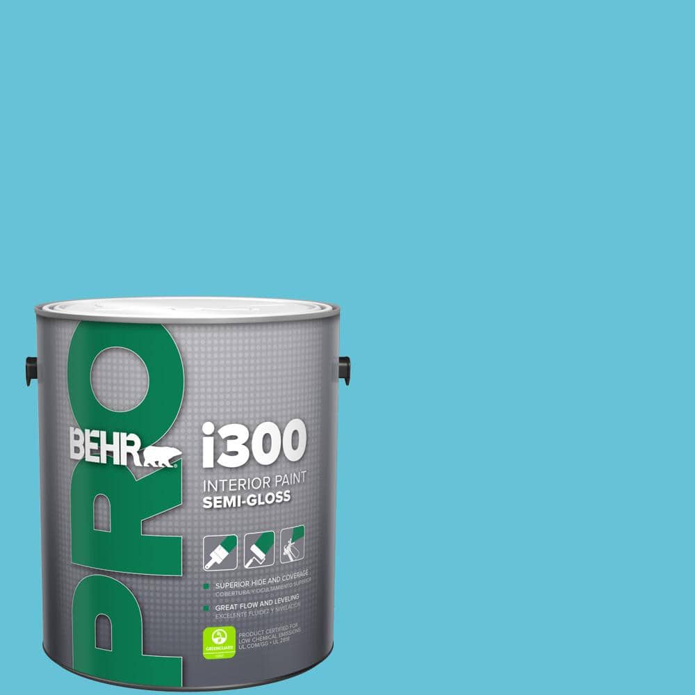BEHR PRO 1 gal. #P480-4 Rushing Stream Semi-Gloss Interior Paint