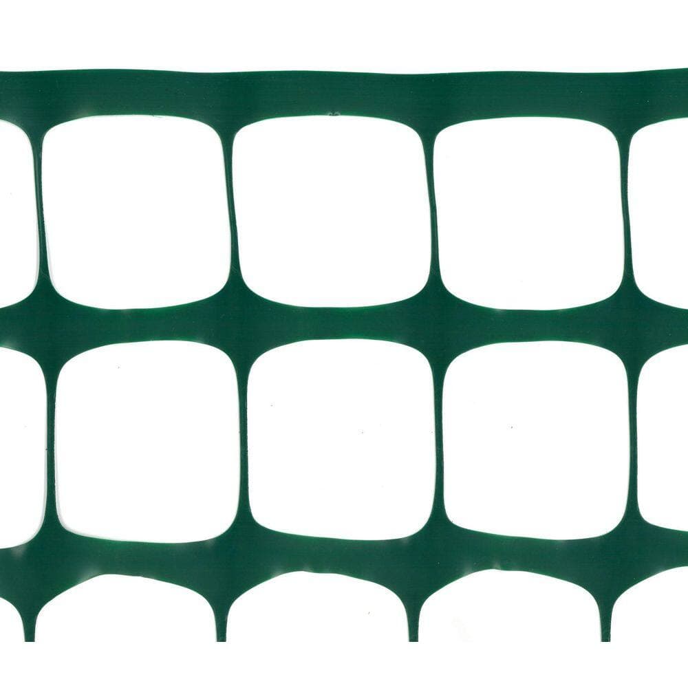 Tenax 4 ft. x 100 ft. Guardian Warning Barrier LW Safety Fence Green (2)