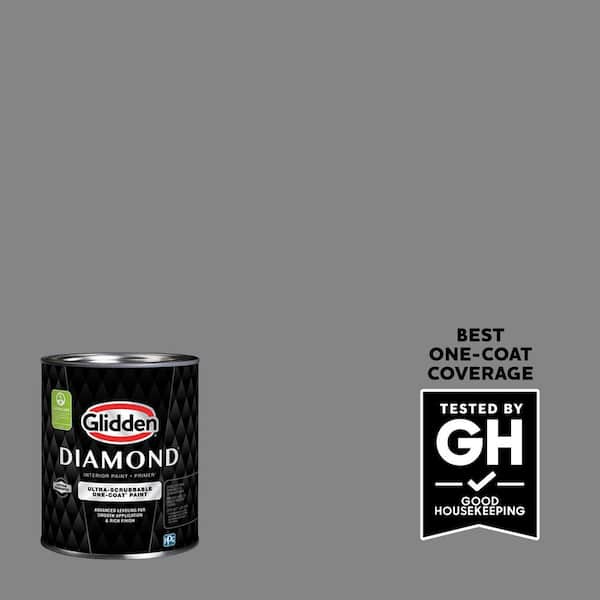 Glidden Diamond 1 qt. #PPG1001-5 Dover Gray Eggshell Interior Paint with Primer (2)