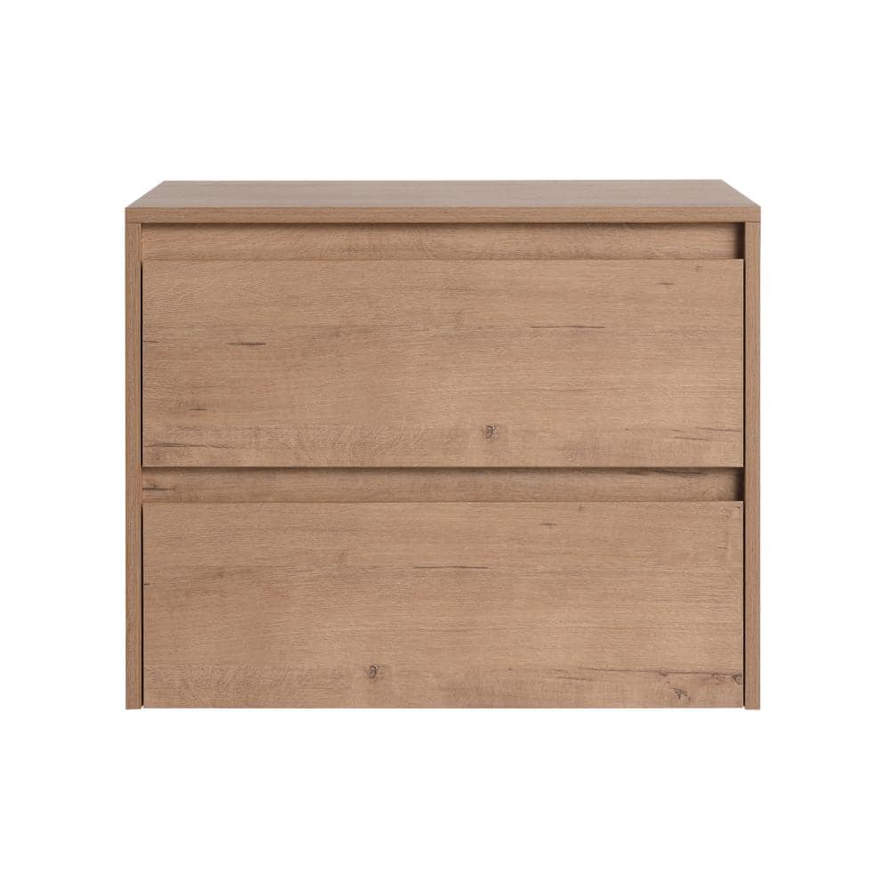 UPIKER 23.4 in. W x 17.9 in. D x 18.9 in. H Bathroom Storage Wall Cabinet in Imitative Oak (2)