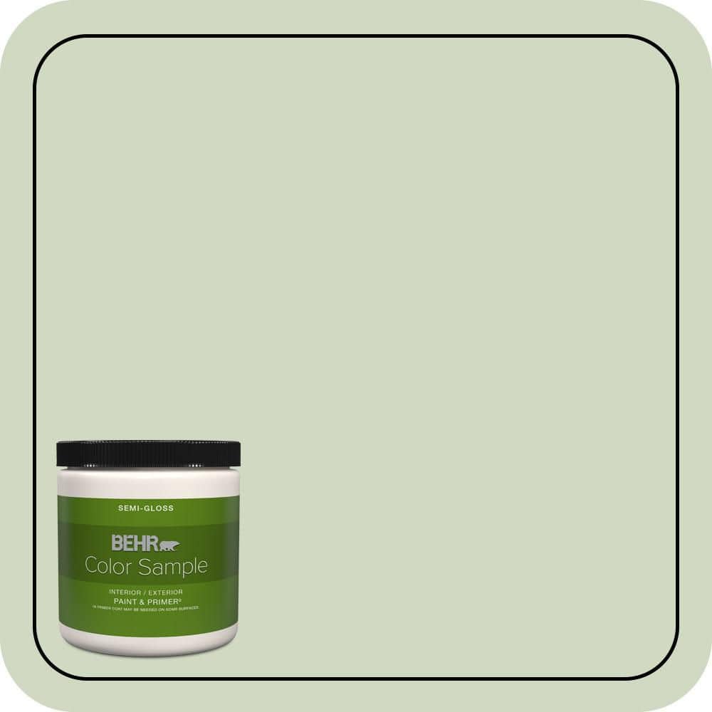 BEHR PREMIUM PLUS #M380-2 Glade Green Enamel Interior/Exterior Paint & Primer Color Sample (1)