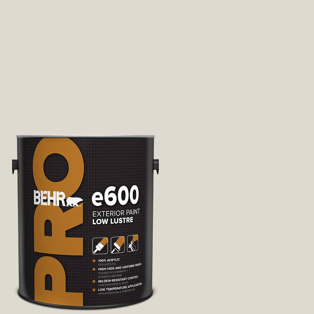 BEHR PRO 1 gal. #GR-W11 Silver Ash Low Luster Exterior Paint