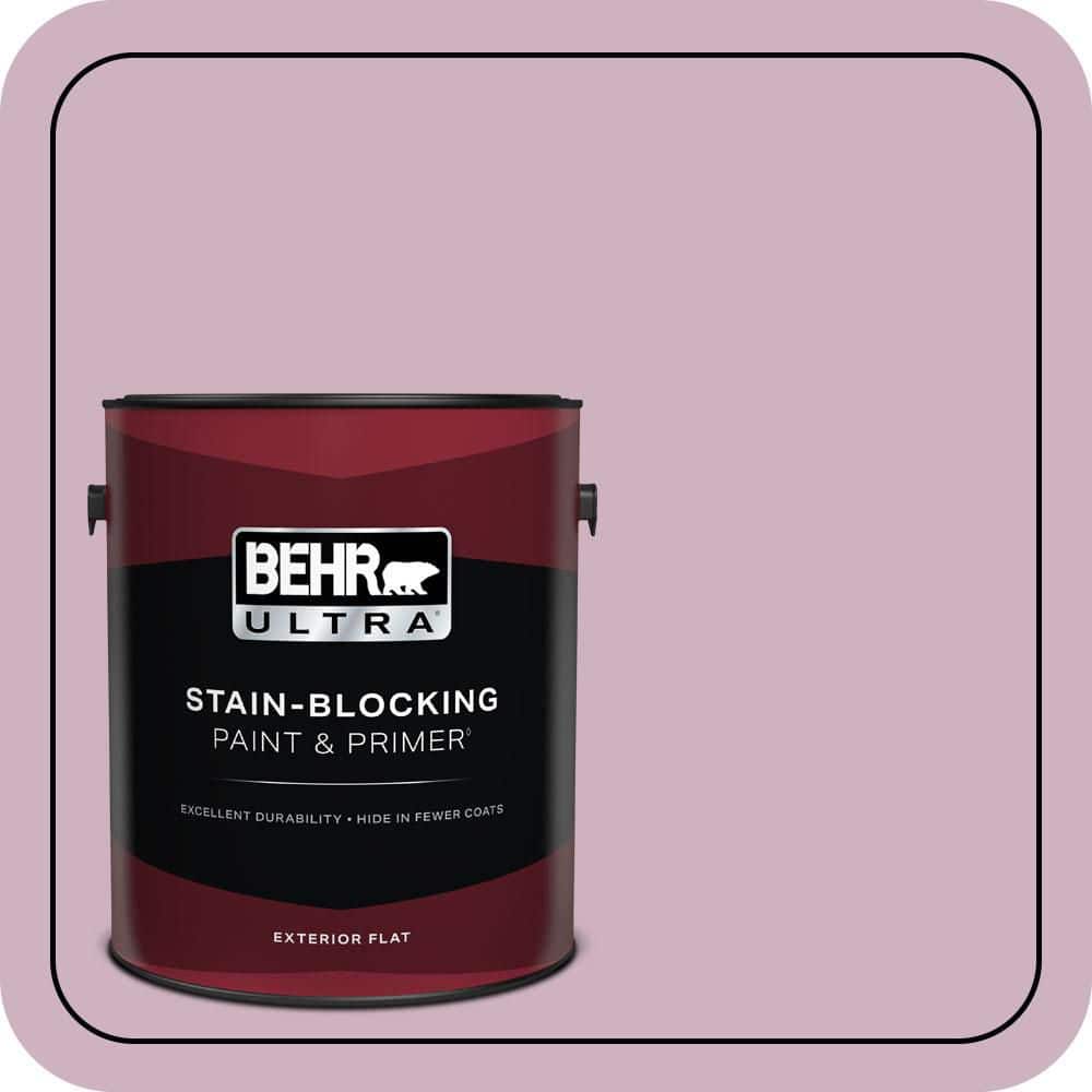 BEHR ULTRA 1 gal. #S120-3 Candlelight Dinner Flat Exterior Paint & Primer