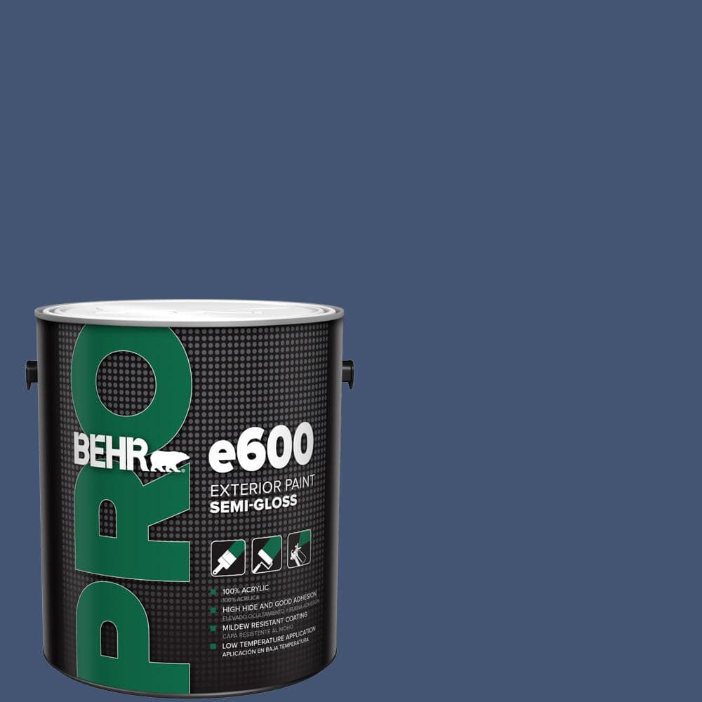 BEHR PRO 1 gal. #HDC-CL-26 Champlain Blue Semi-Gloss Exterior Paint