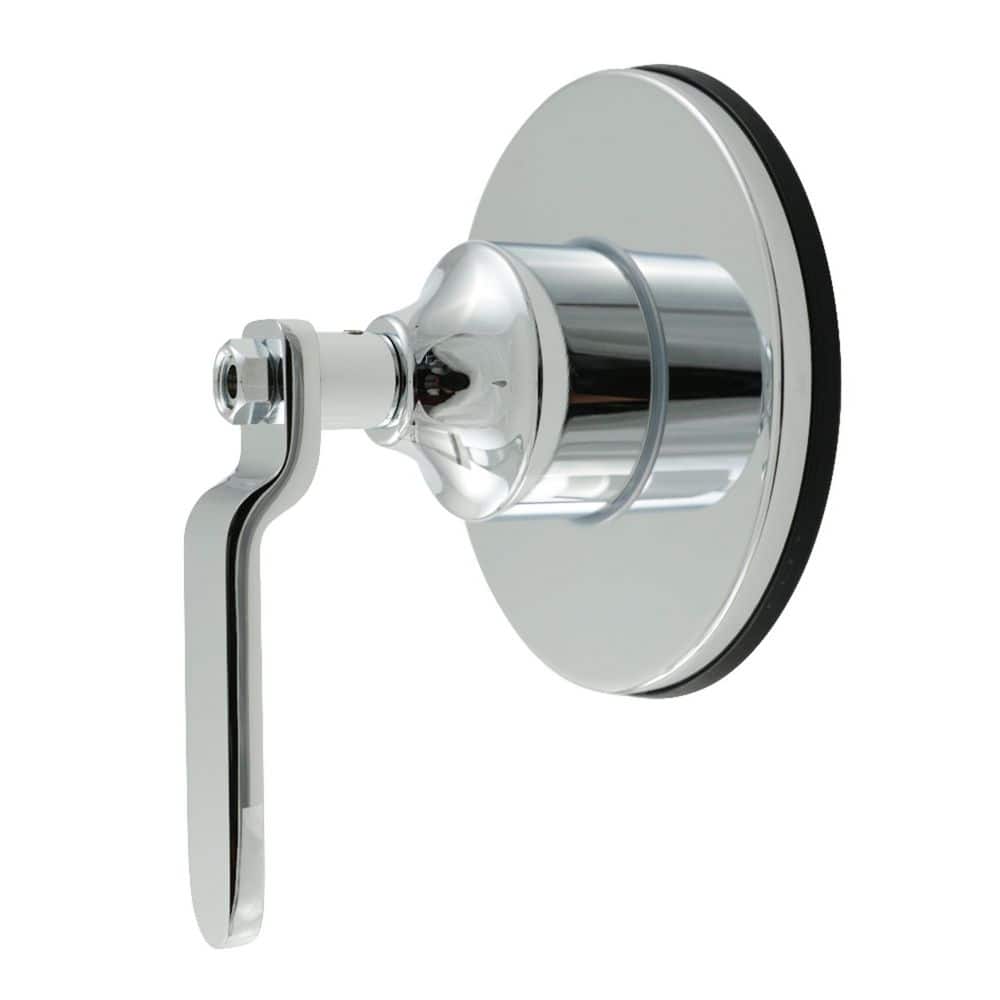Kingston Brass Whitaker 1/2 in. Single-Handle 1-Hole Wall Mount 3-Way Diverter Valve with Trim Kit in Polished Chrome