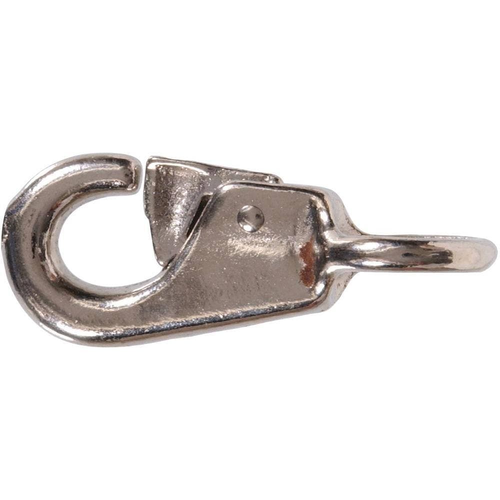 The Hillman Group 3/4 x 3-3/4 in. Animal Snaps with Round Fixed Eye in Nickel Plated (5-Pack)