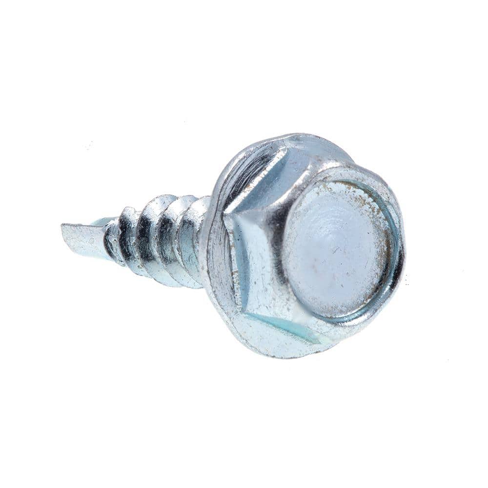 Prime-Line #6 x 1/2 in. Zinc Plated Case Hardened Steel Indented Hex Washer Head Self-Drilling Sheet Metal Screws (75-Pack) (1)