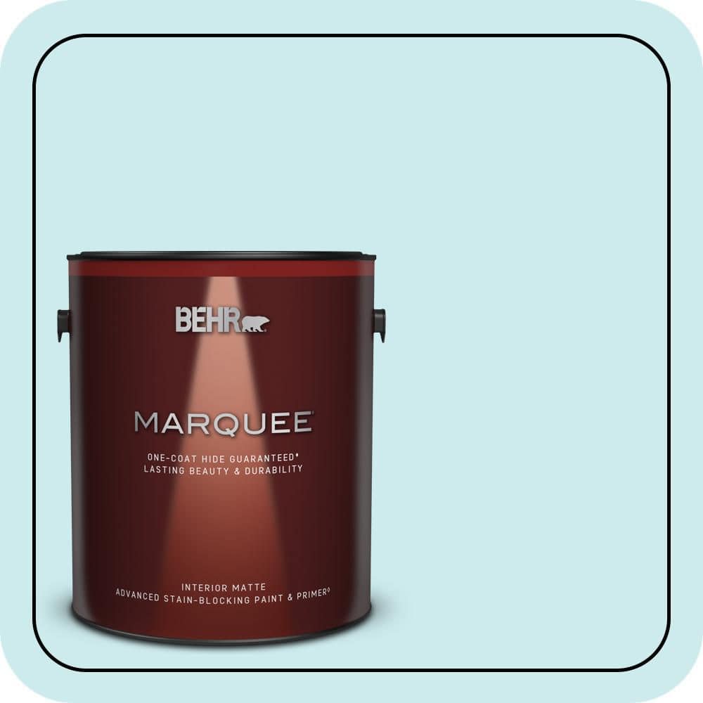 BEHR MARQUEE 1 gal. #520C-2 Fountain Spout Matte Interior Paint & Primer