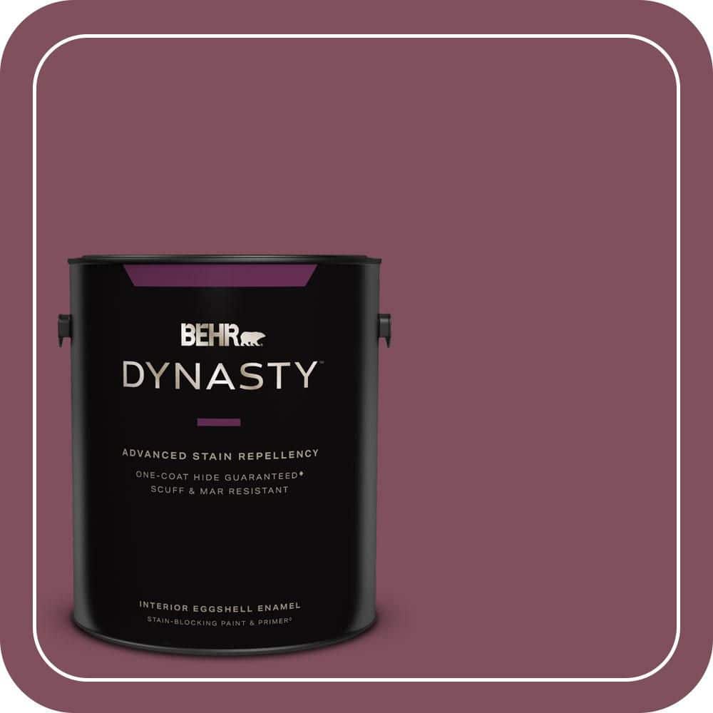 BEHR DYNASTY 1 gal. #T17-14 Artful Magenta Eggshell Enamel Interior Stain-Blocking Paint & Primer