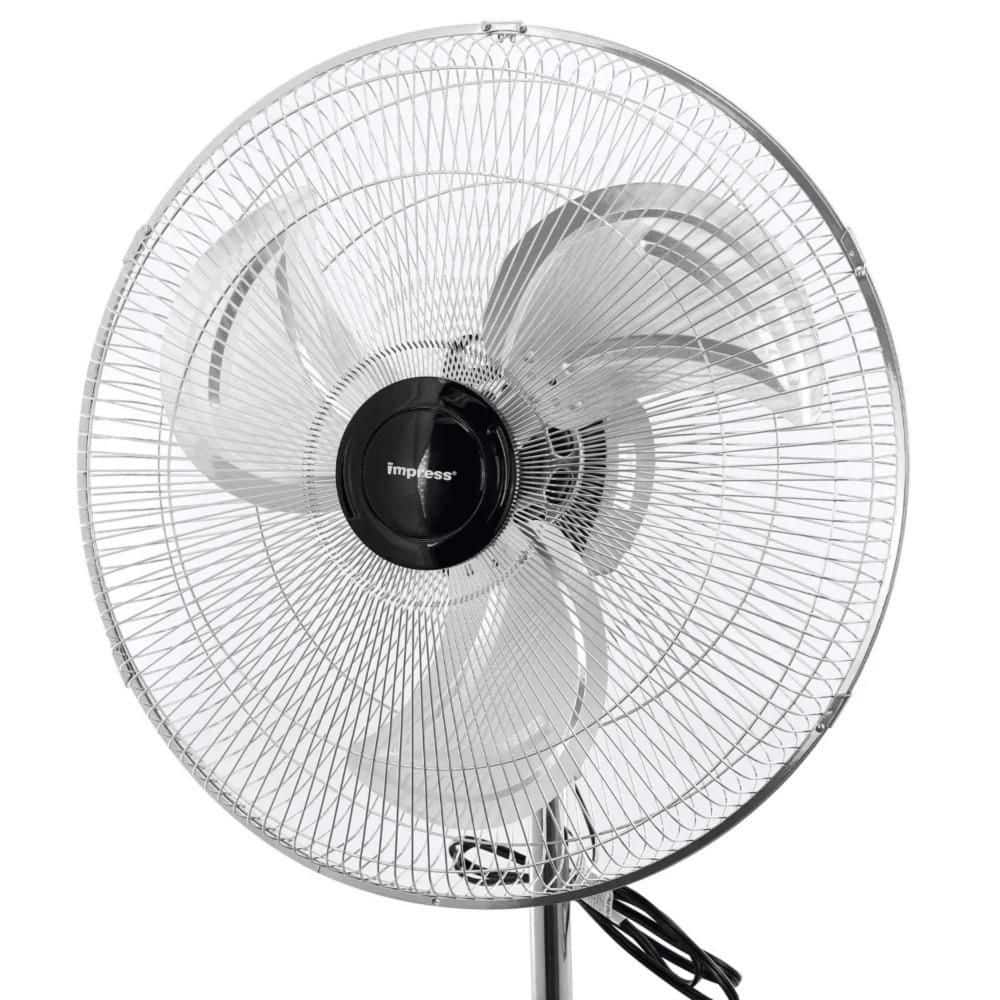 Siavonce 2-in-1 Metal, 18 in. Chrome Hi-Speed Industrial Oscillating Fan, Black (3)
