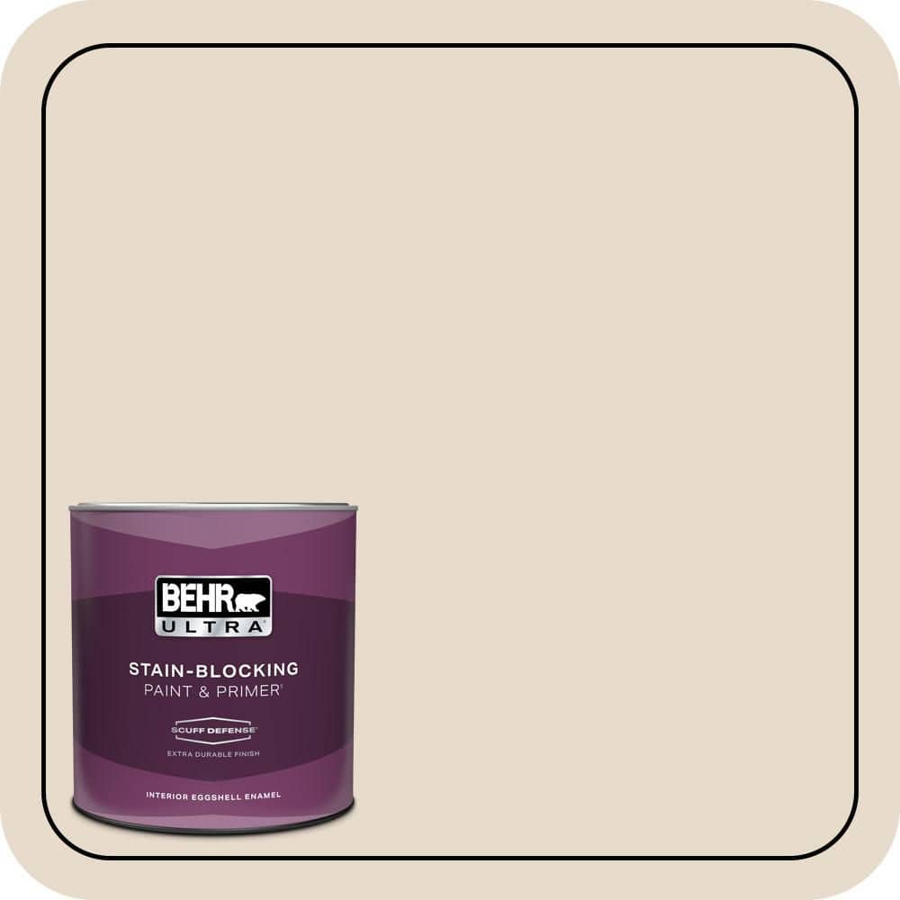 BEHR ULTRA 1 qt. #N240-1 Cascade Beige Extra Durable Eggshell Enamel Interior Paint & Primer