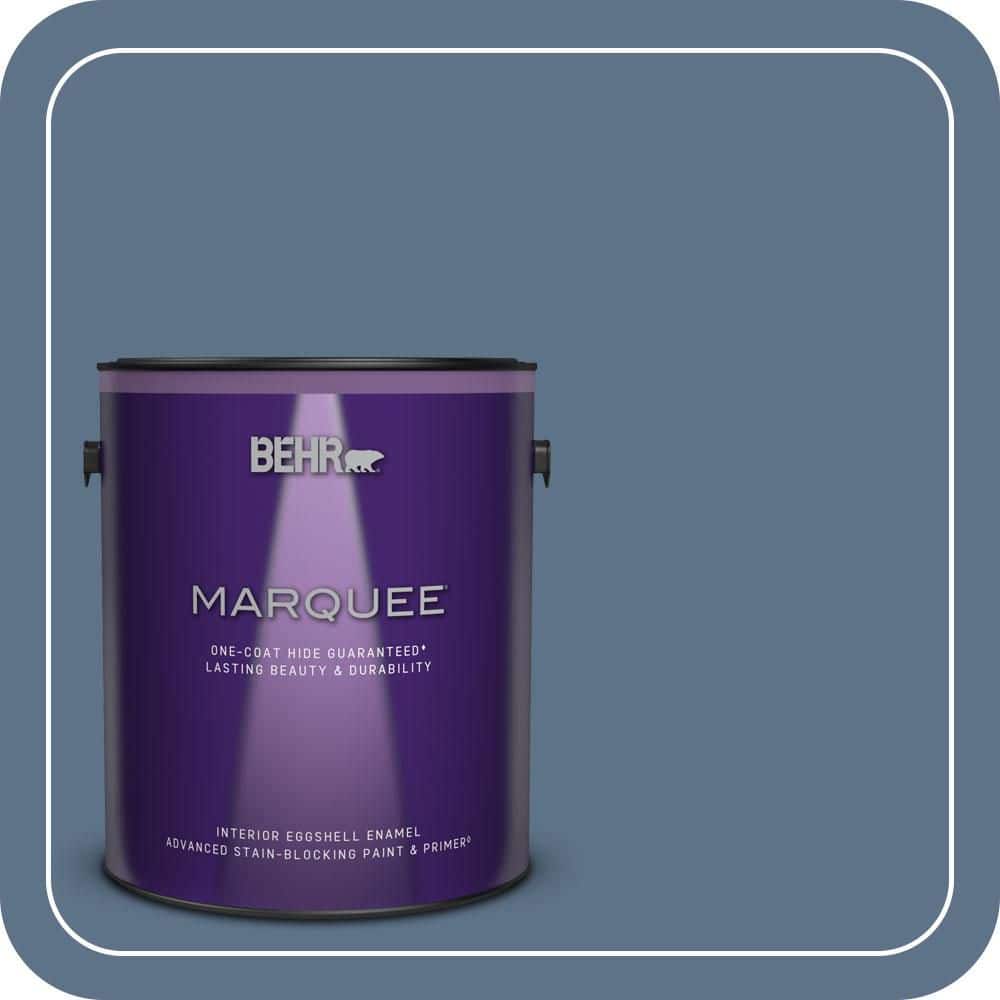BEHR MARQUEE 1 gal. #580F-6 Lost Atlantis Eggshell Enamel Interior Paint & Primer