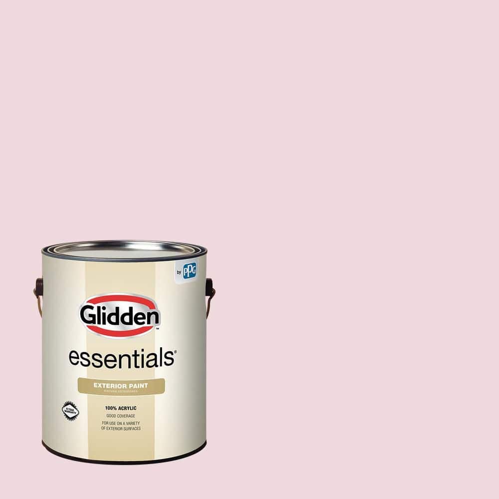 Glidden Essentials 1 gal. PPG1049-2 Sweet Bianca Semi-Gloss Exterior Paint