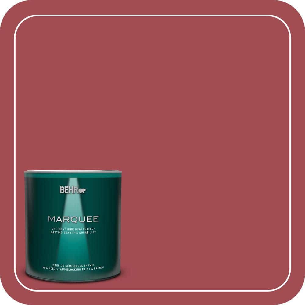 BEHR MARQUEE 1 qt. #PPU1-07 Powder Room Semi-Gloss Enamel Interior Paint & Primer