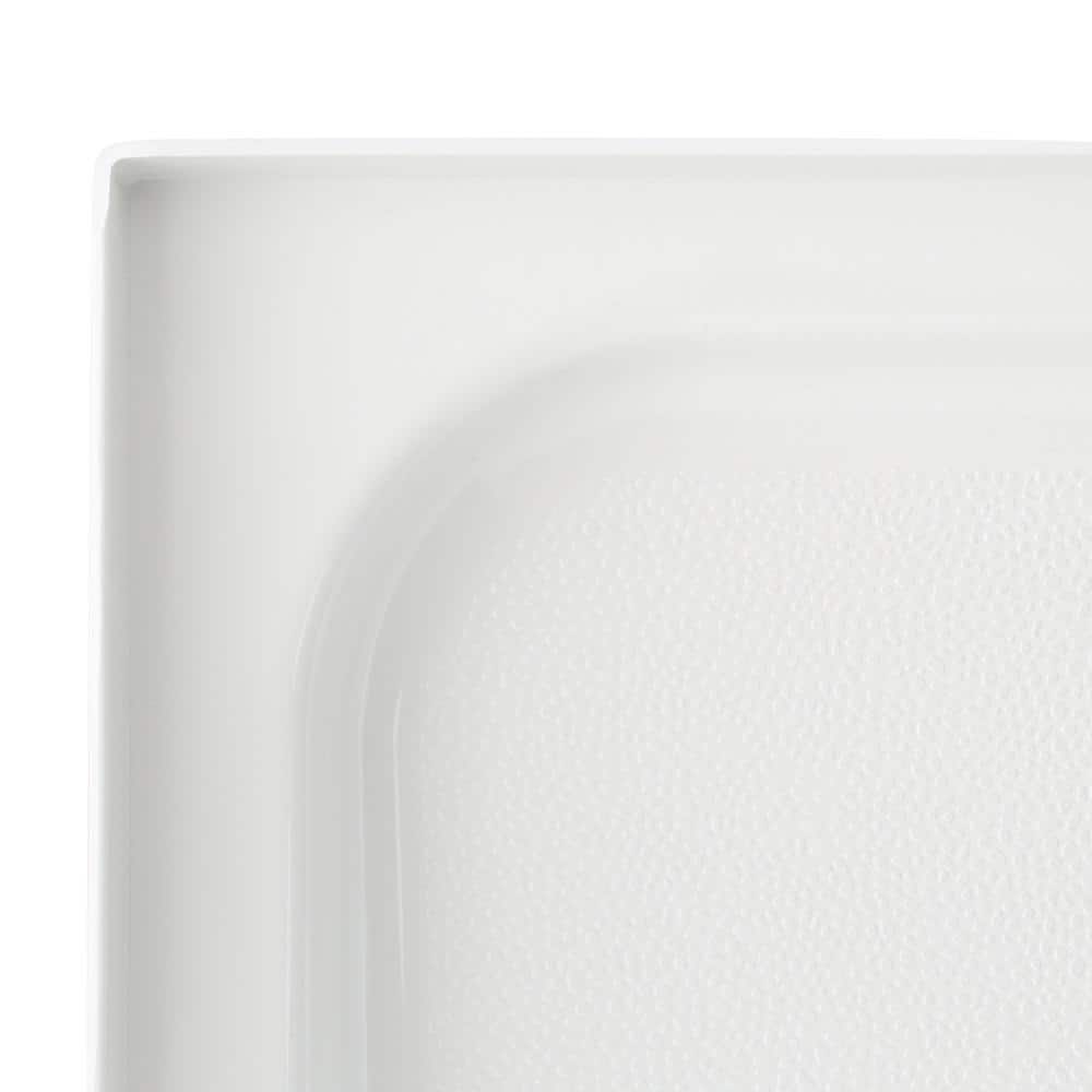 Sterling Ensemble 60 in. L x 30 in. W Single Threshold Alcove Shower Pan Base with Left-Hand Drain in White (3)
