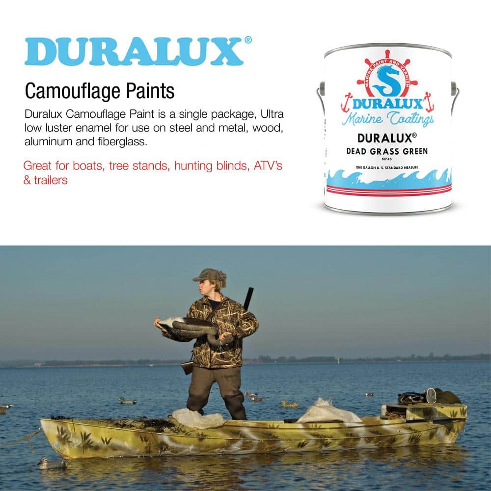 Duralux Marine Paint 1 gal. Camouflage Dead Grass Green Marine Flat Enamel (3)