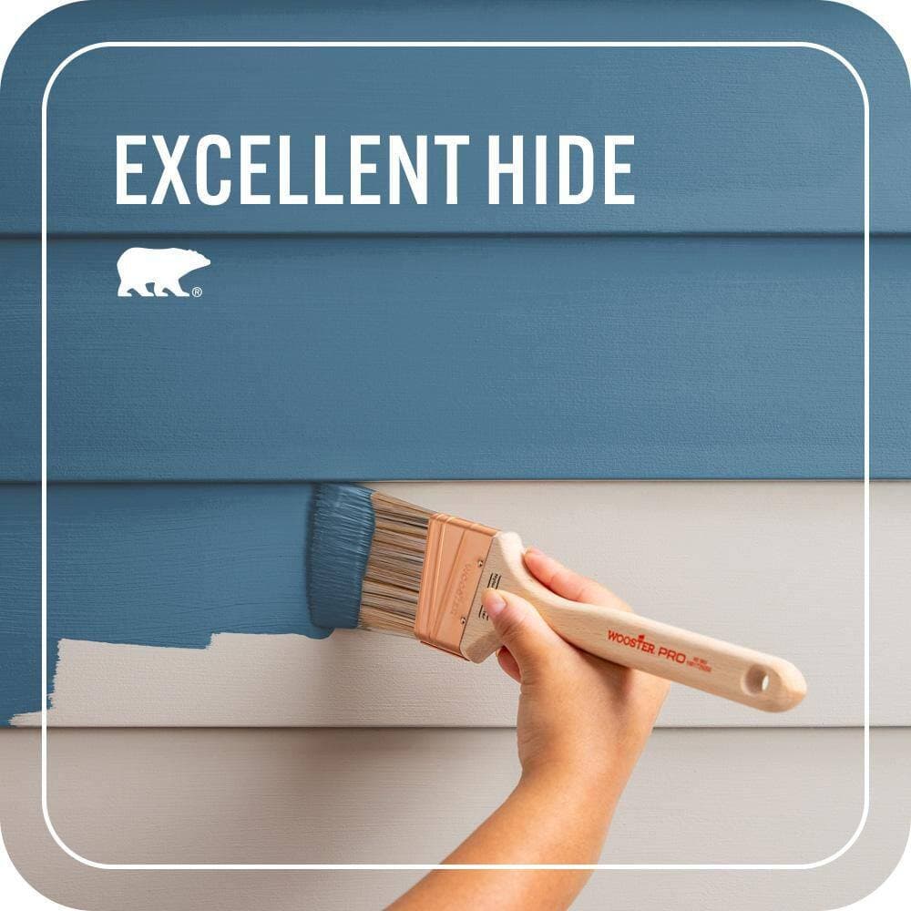 BEHR PREMIUM PLUS 1 gal. #M500-5 Sojourn Blue Flat Exterior Paint & Primer (3)