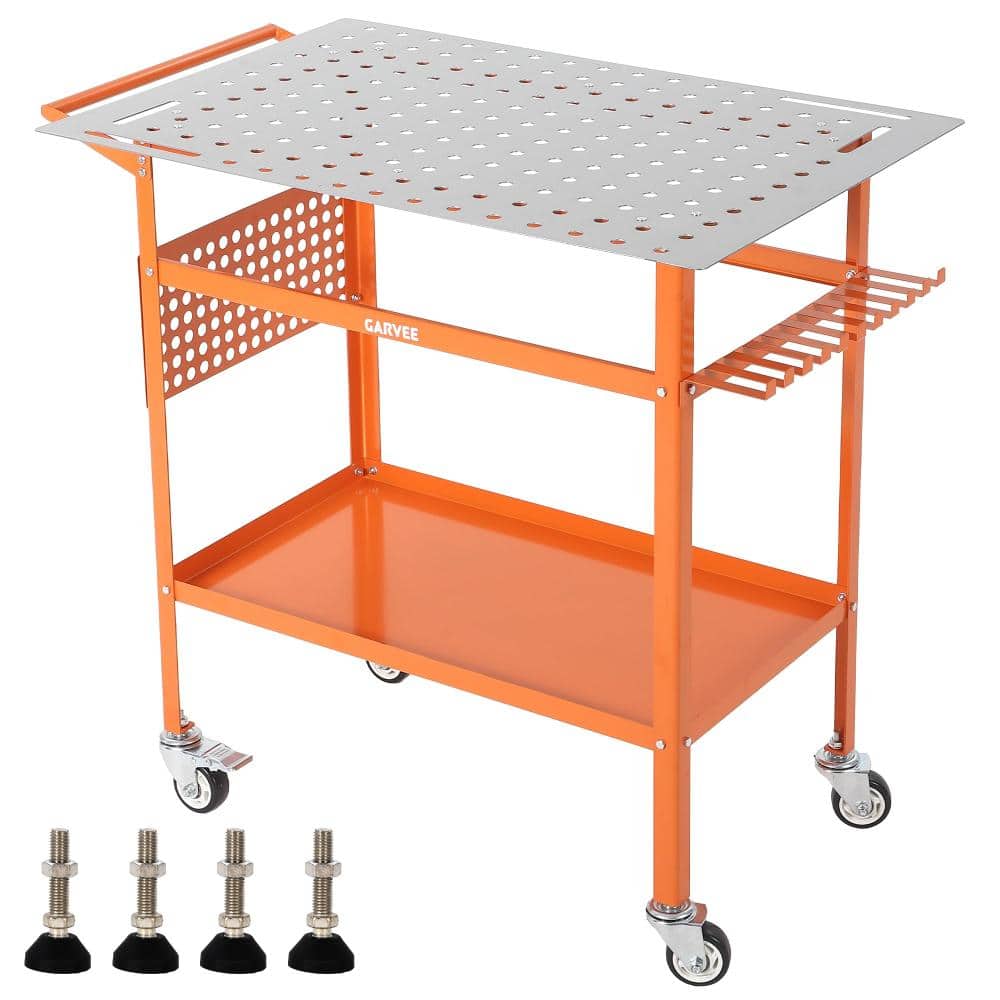 Unbranded Heavy Duty 800 lbs Carbon Steel 36 in.Welding Table Cart