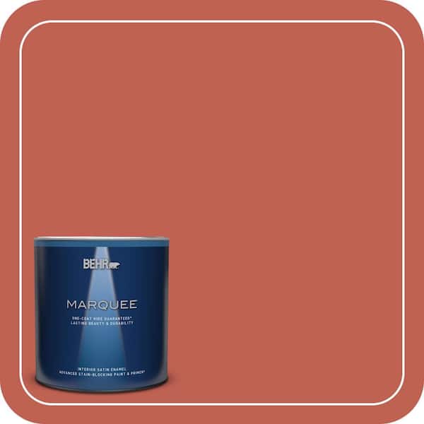 BEHR PREMIUM PLUS #190D-6 Red Jalapeno Enamel Low Odor & Primer (4)