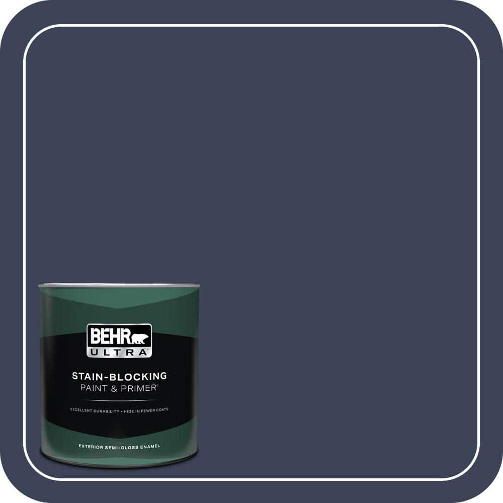 BEHR ULTRA 1 qt. #600F-7 Soulful Music Semi-Gloss Enamel Exterior Paint & Primer