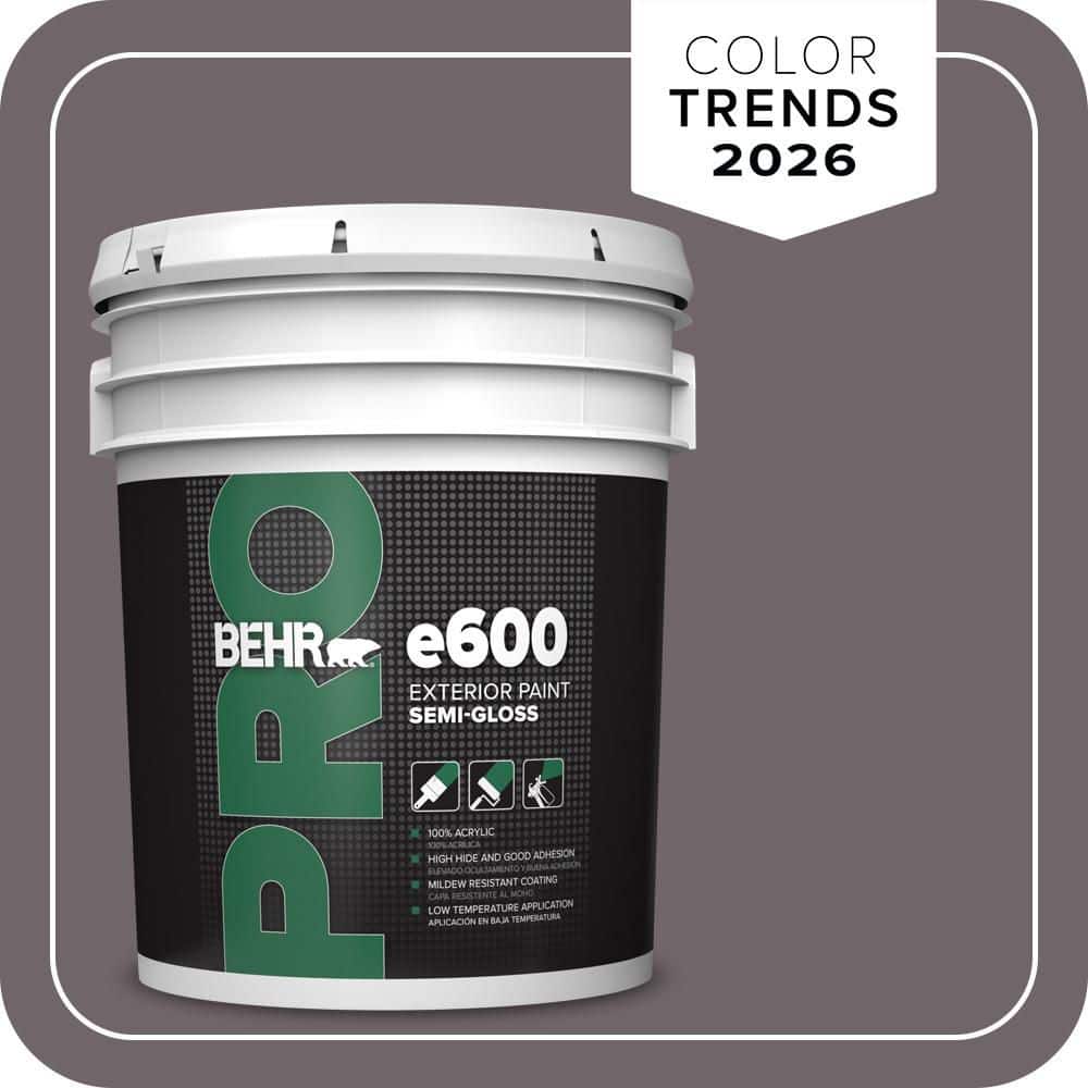 BEHR PRO 5 gal. #N570-5 Curtain Call Semi-Gloss Exterior Paint
