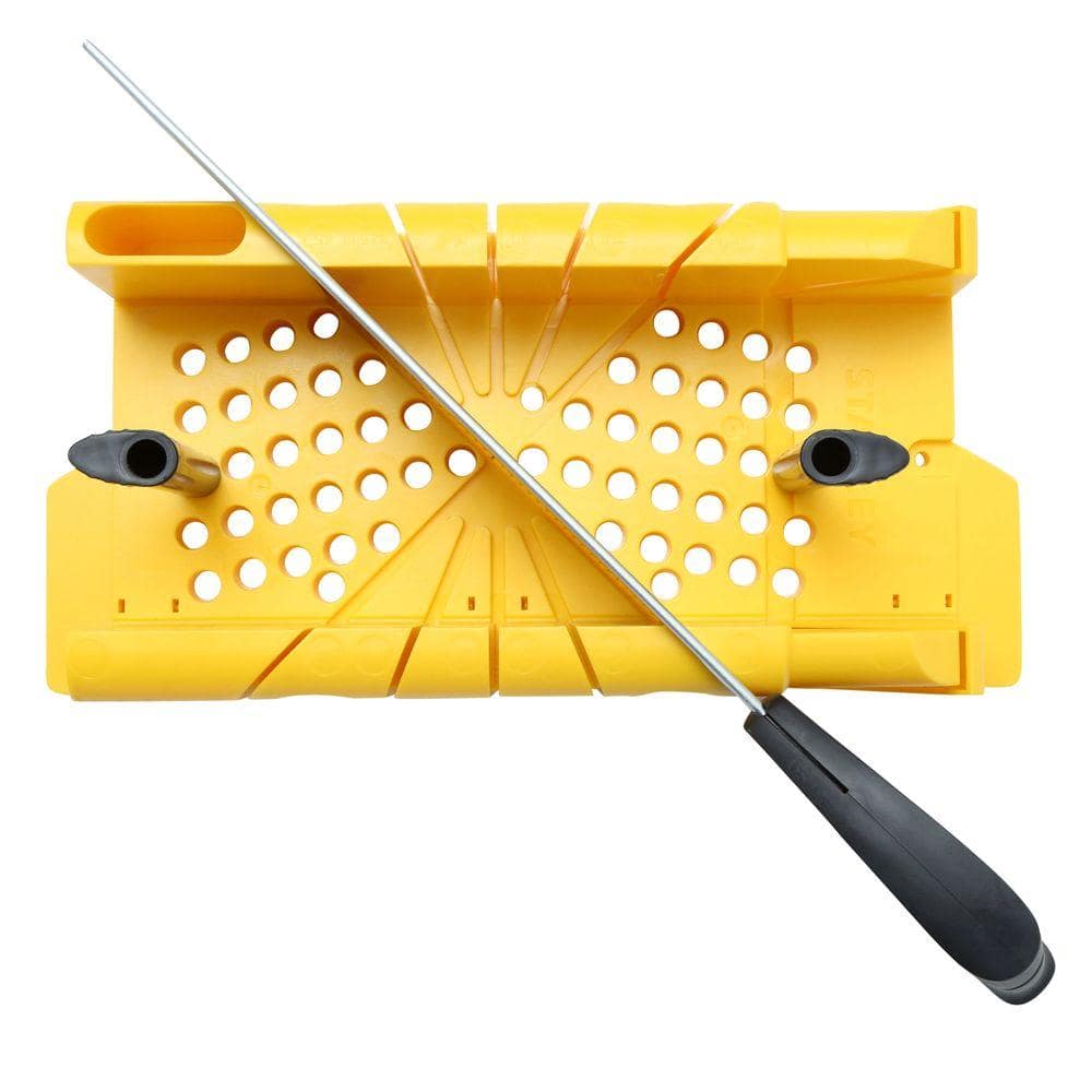 Stanley 14.5 in. Deluxe Clamping Miter Box with 14 in. Saw (2)