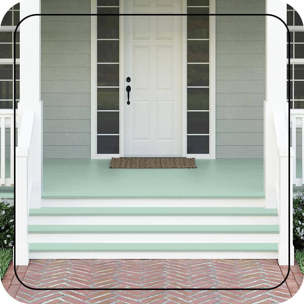 BEHR PREMIUM #M420-3 Textured Low-Lustre Enamel Interior/Exterior Porch and Patio Anti-Slip Floor Paint (2)