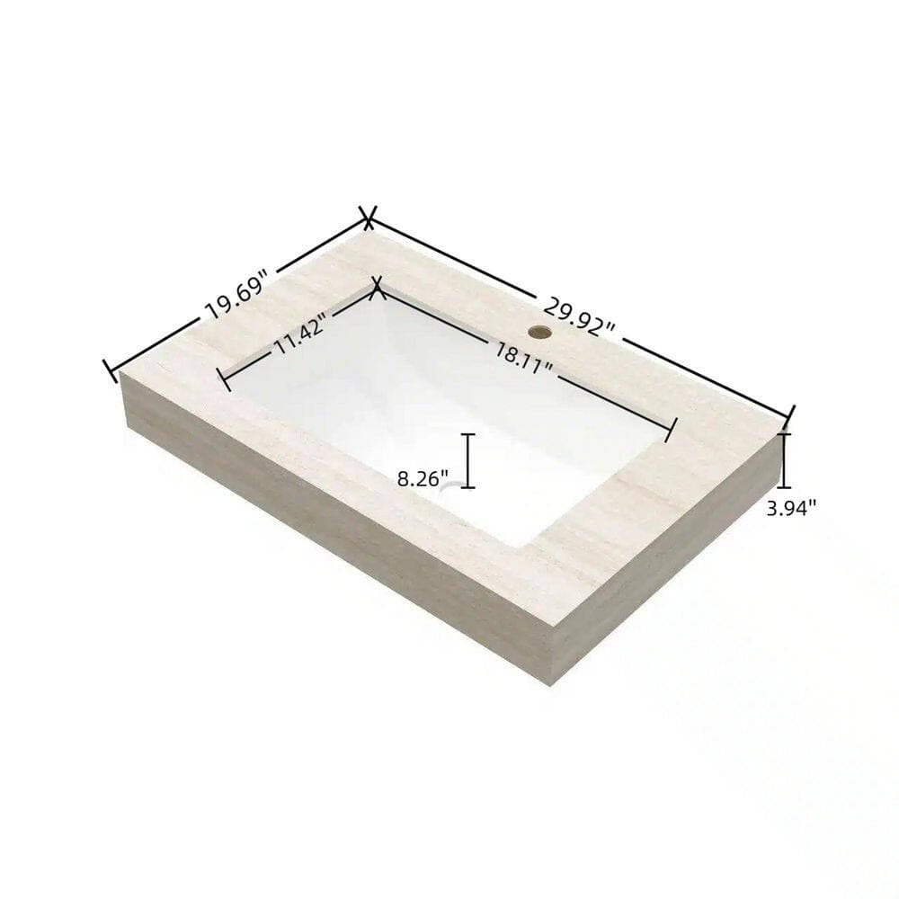 Boosicavelly 30 in. Undermount Bathroom Sink (4)