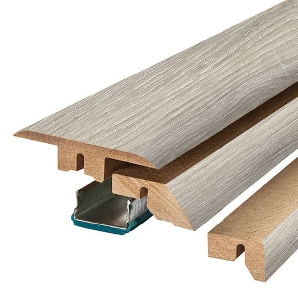 PERFORMANCE ACCESSORIES Simsbury 0.75 in. T x 2.37 in. W x 78.7 in. L Textured Wood Look Laminate Moulding/Trim 4-in-1 Molding