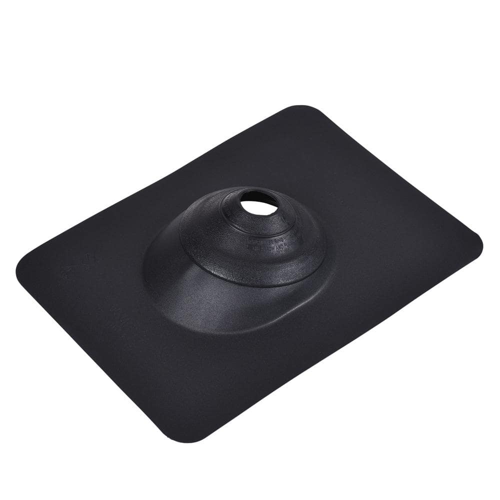 Oatey No-Calk 10-3/4 in. x 11 in. Aluminum Black Vent Pipe Roof Flashing with 1 in. - 3 in. Adjustable Diameter (2)