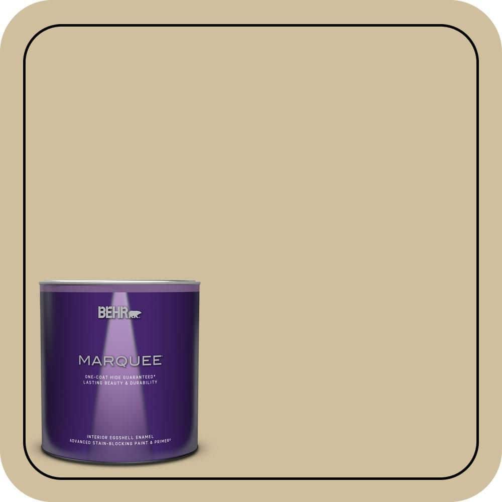 BEHR MARQUEE 1 qt. #S320-3 Final Straw Eggshell Enamel Interior Paint & Primer