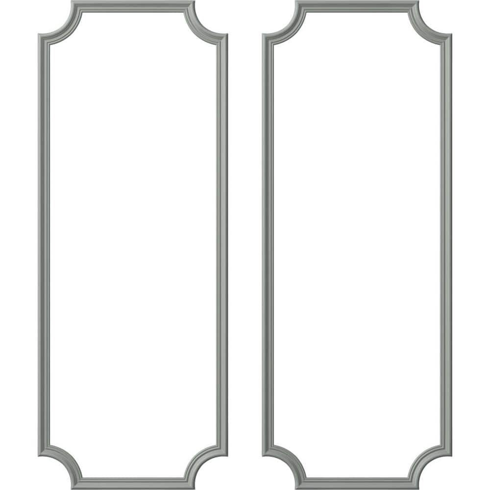 Ekena Millwork 28 in. W x 72 in. H Unfinished Polyurethane Claremont Panel Moulding Kit (Double Panel) (1)