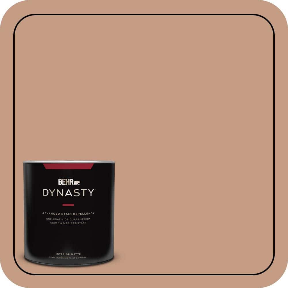 BEHR DYNASTY 1 qt. #S210-4 Canyon Dusk One-Coat Hide Matte Interior Stain-Blocking Paint & Primer
