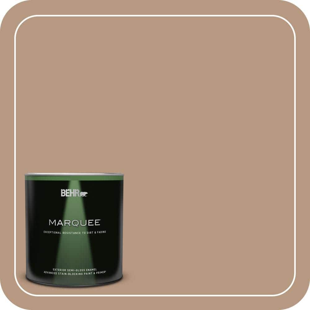 BEHR MARQUEE 1 qt. #MQ2-41 Cavern Clay Semi-Gloss Enamel Exterior Paint & Primer