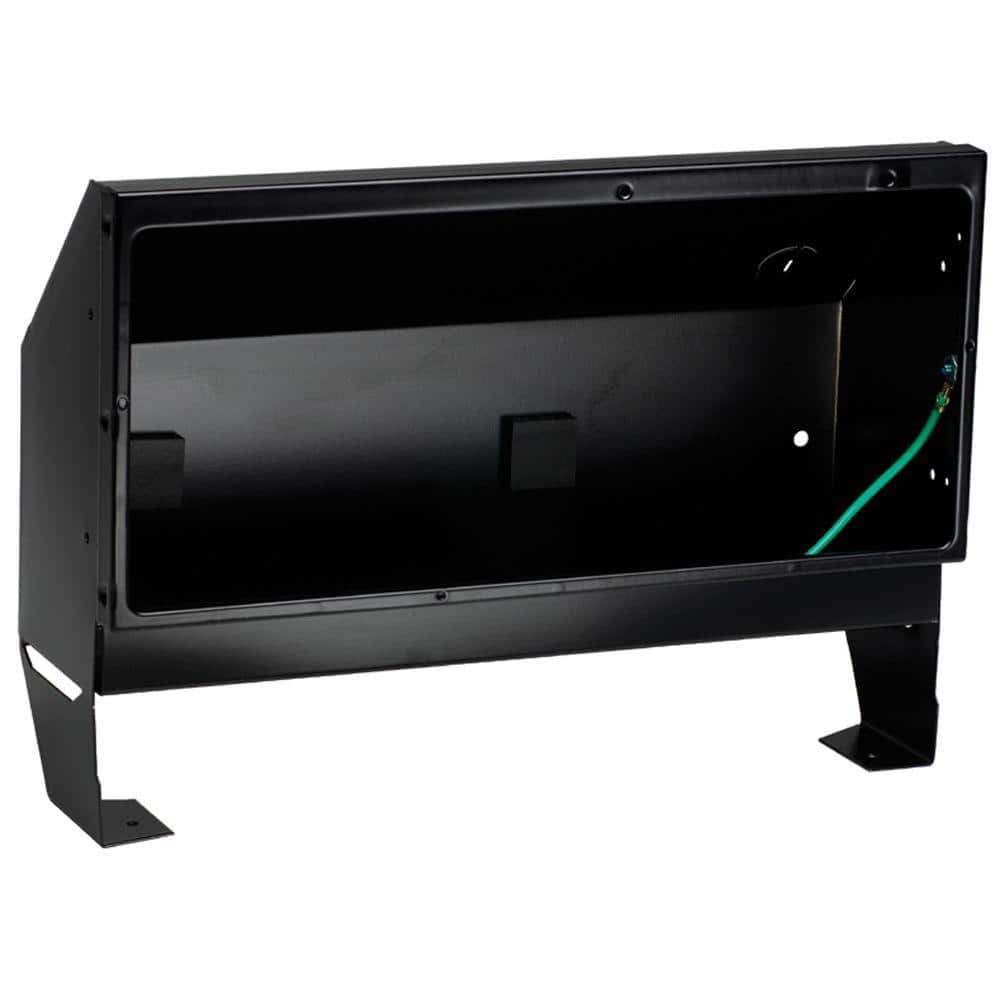 Cadet Register Series Recess Mount Wall Can Only in Black