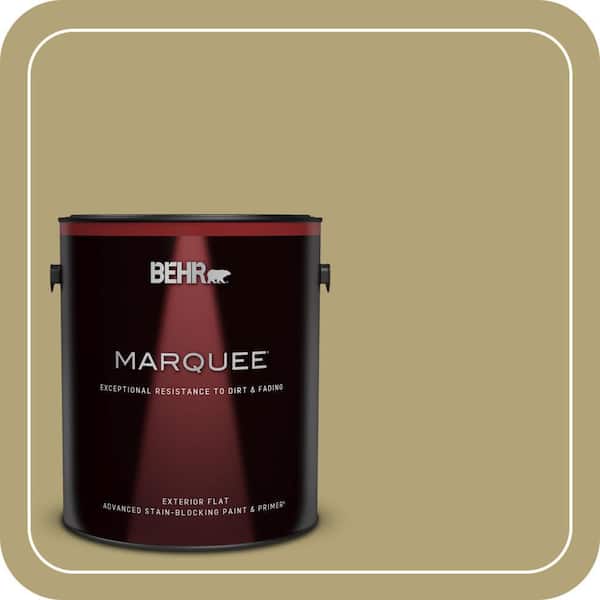 BEHR MARQUEE 1 gal. #PMD-101 Green Fig Flat Exterior Paint & Primer (2)