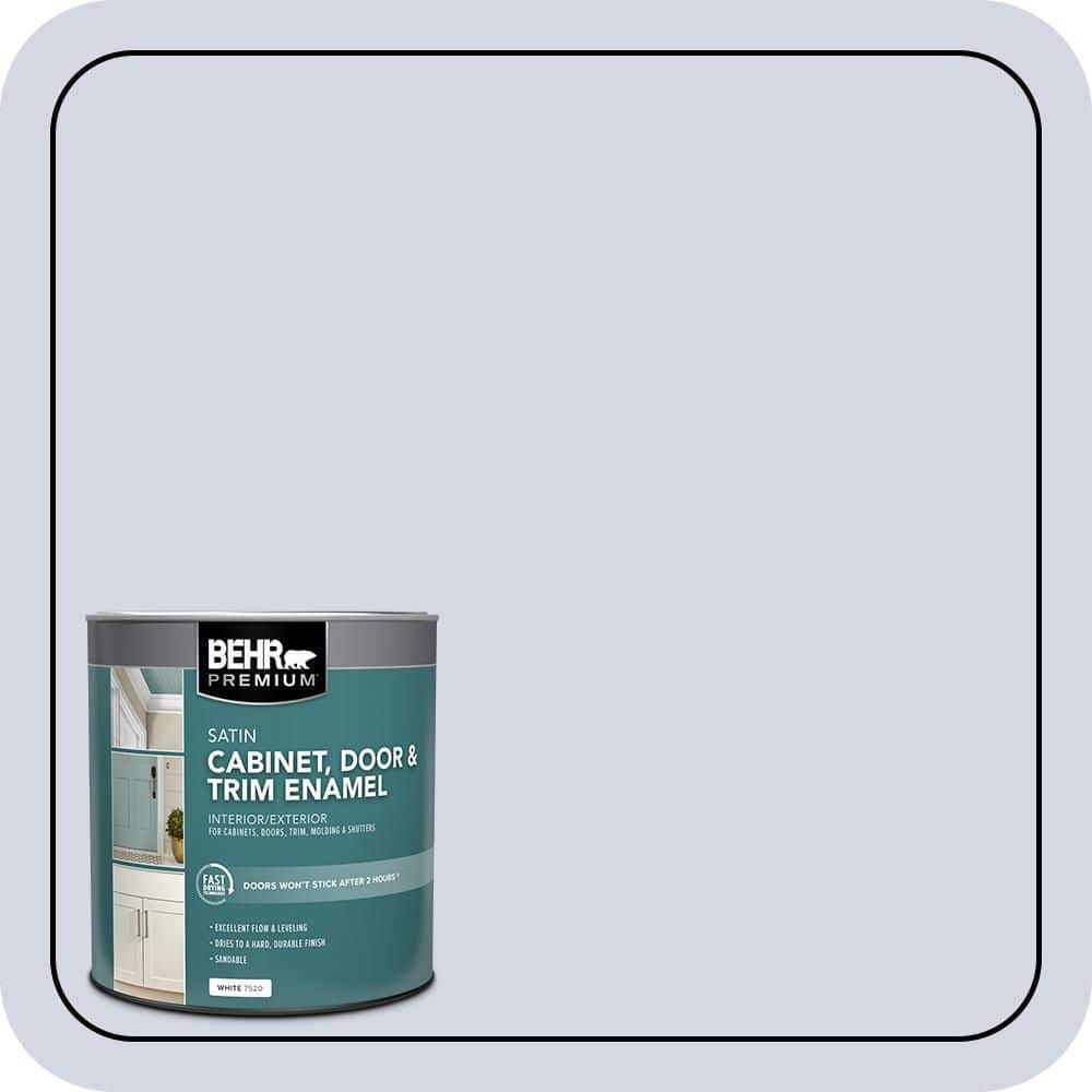 BEHR PREMIUM 1 qt. #S540-1 So Blueberry Satin Enamel Interior/Exterior Cabinet, Door & Trim Paint (1)
