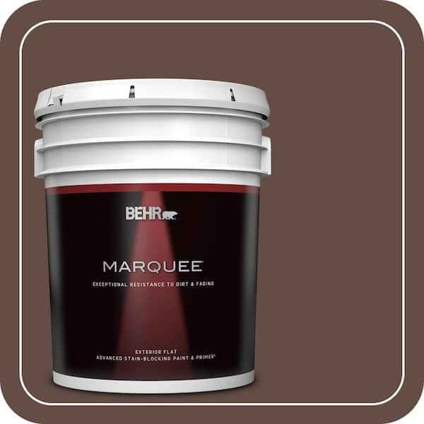 BEHR MARQUEE 5 gal. #PPU3-20 Cinnabark Flat Exterior Paint & Primer (2)
