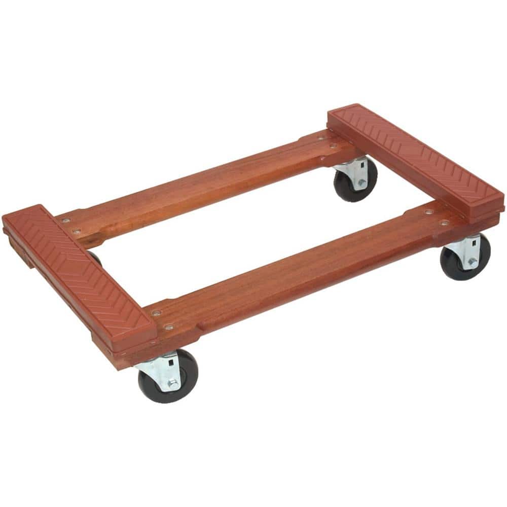 MONSTER TRUCKS 800 lb. Capacity Wood 4-Wheel Piano Rubber-Cap Dolly