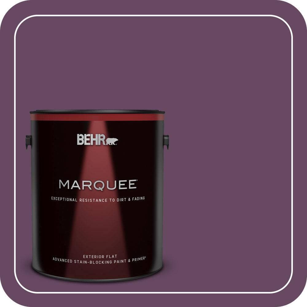 BEHR MARQUEE 1 gal. #680D-7 Bunchberry Flat Exterior Paint & Primer
