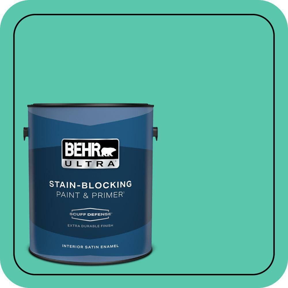 BEHR ULTRA 1 gal. #P430-4 Kauai Extra Durable Satin Enamel Interior Paint & Primer